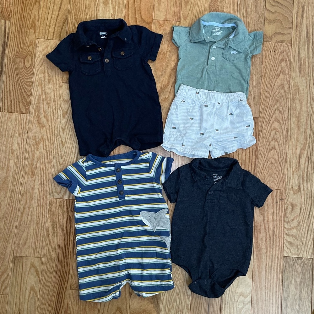 Bundle of 4 Baby Boy Outfits- 6 months